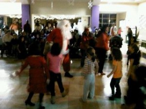 Santa at Fuentes Elementary